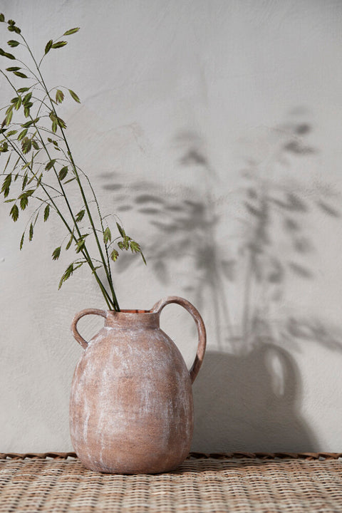 Avillia vase décorative H26,5 cm. terre cuite