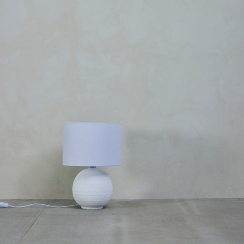 Sienna lampe de table H46,5 cm. blanc