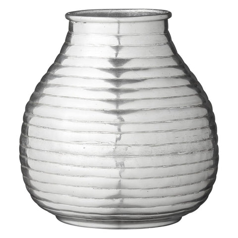 Liana vase décorative argent Ø15 cm.