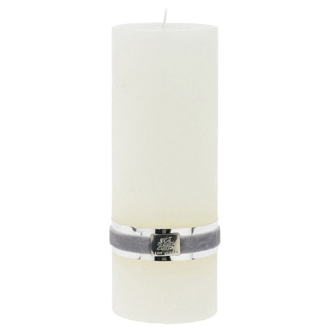 Rustic blanc cassé bougie cylindrique 20 cm