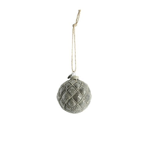 Norille boule H9 cm. gris foncé