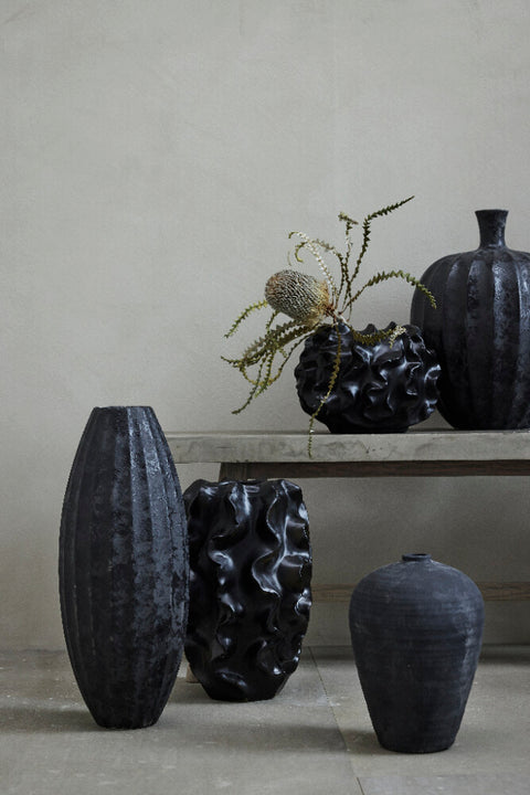 Esme vase décorative H51 cm. noir