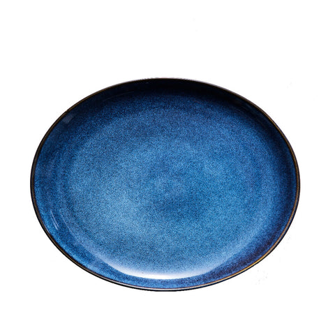 Amera assiette  29x22,5 cm. bleu