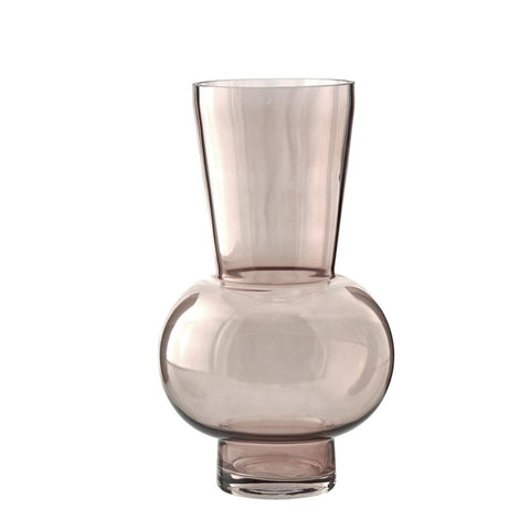 Hedria vase H30,5 cm. vieux rose