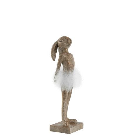 Semilla Figurine de lapin de Pâques 26,8cm. or clair