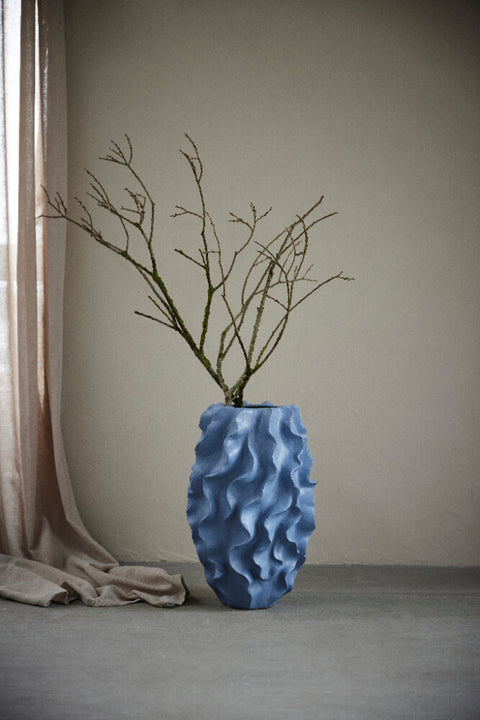 Sannia vase 48 cm. bleu clair