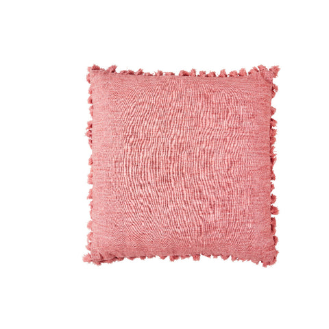 Oville coussin 50x50 cm. corail foncé