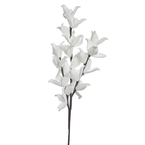 Happia Fleur décorative blanc 91 cm