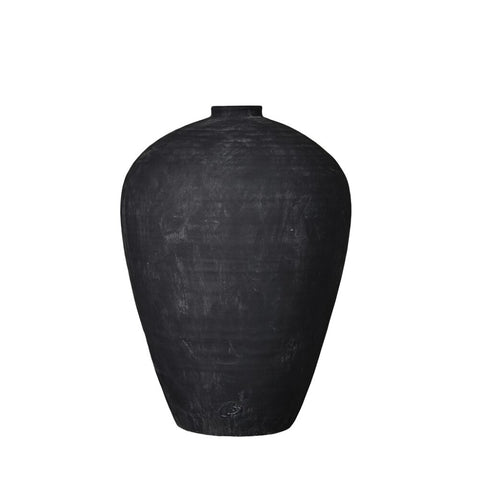 Catia vase H57 cm. noir antique