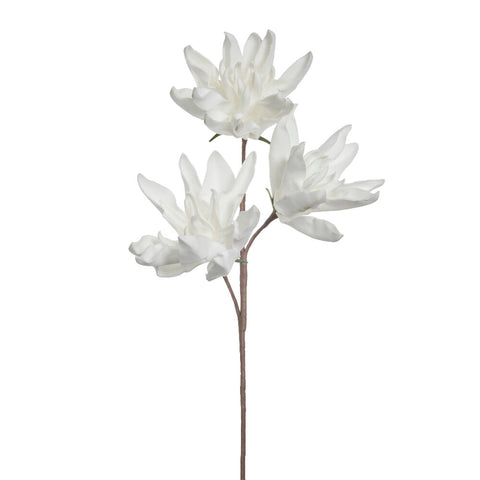 Happia Fleur décorative blanc 85 cm