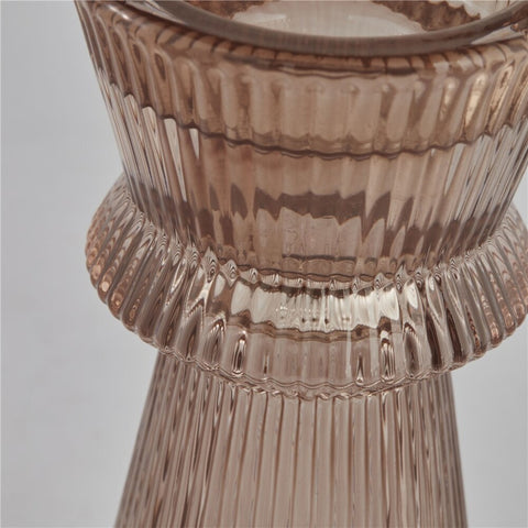 Sivia chandelier/vase H11,5 cm. vieux rose