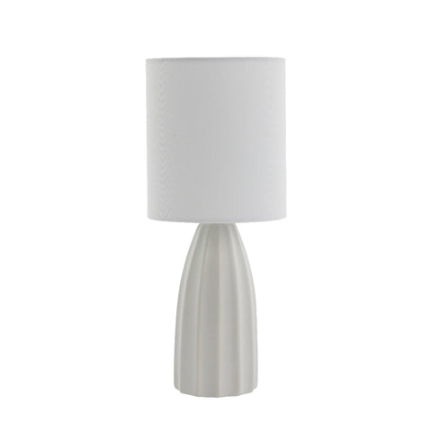 Sarah lampe de table 34cm. blanc