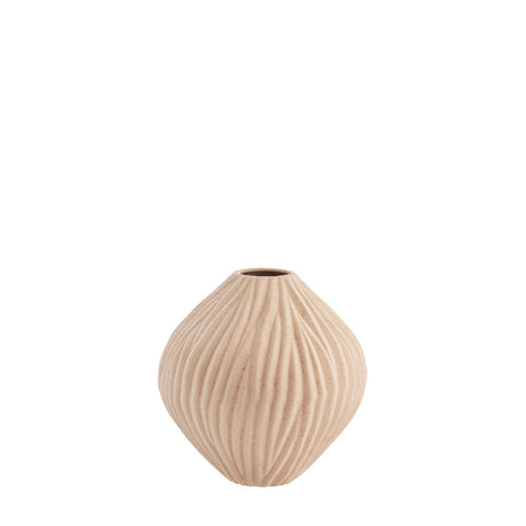 Esmia vase décorative H21 cm. poudre