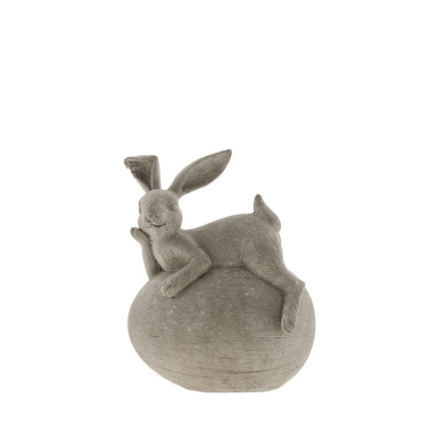 Semina Figurine de lapin de Pâques H12,5 cm. gris