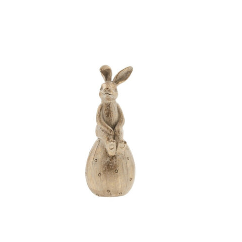 Semina Figurine de lapin de Pâques H6,8 cm. or clair