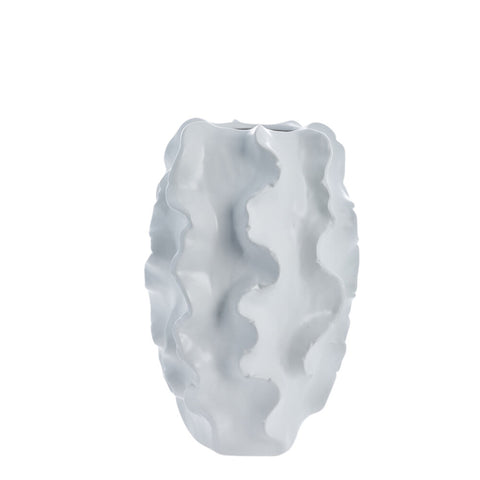 Sannia vase 37,5 cm. blanc