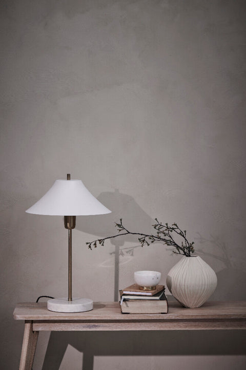 Sofia lampe de table 17,5x17,5 cm. blanc