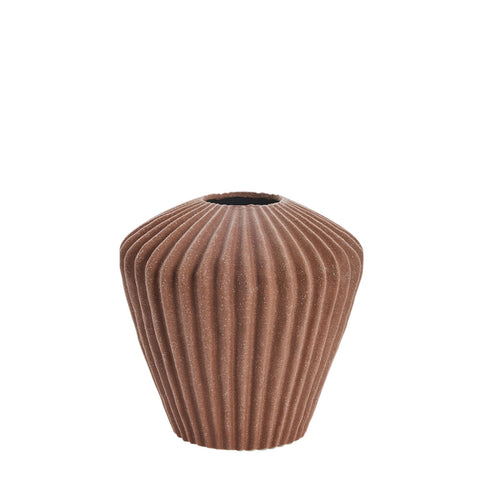 Susia vase 16,5 cm. marron