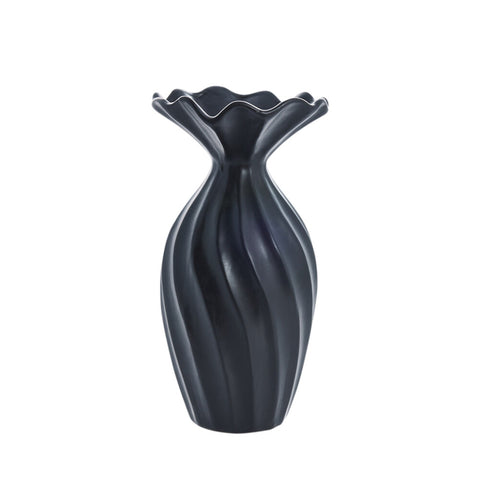 Susille vase 25 cm. noir