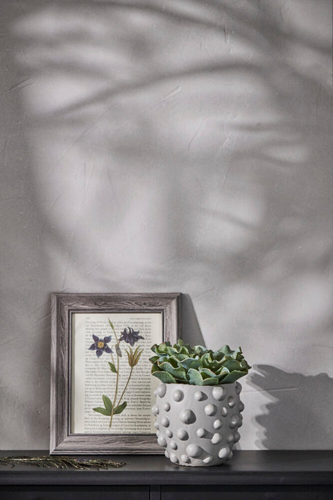 Doelle pot à fleurs H14,5 cm. gris