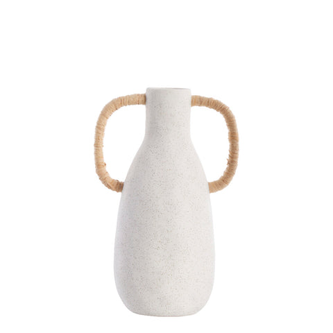 Ayelle vase H33,5 cm. blanc