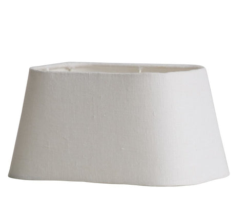 Rustic Linen abat-jour blanc 30,5x18,5 cm.