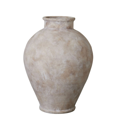 Anna vase H36,5 cm. Argent Brun Clair