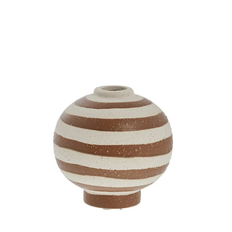 Aniella vase H14 cm. brun doré