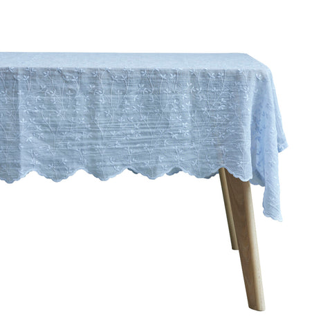 Eloise nappe x160 cm. bleu clair