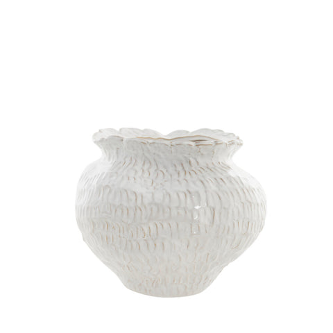 Marlia vase blanc H24,5 cm